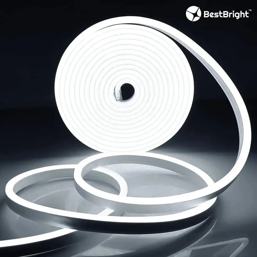 White Neon Strip Lights – Steady (5m)
