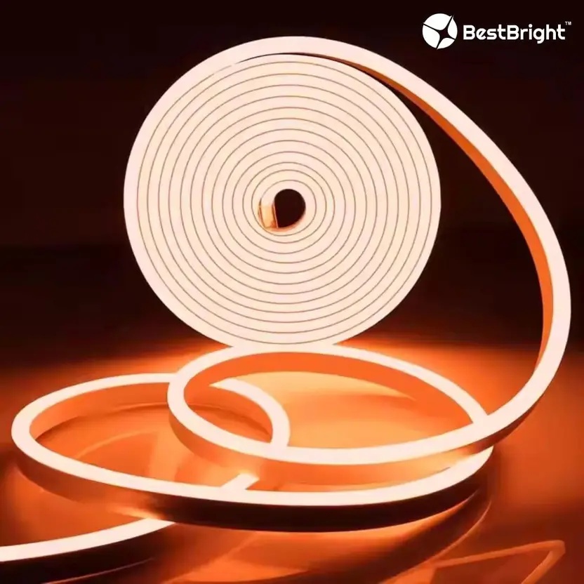 Orange Neon Strip Lights – Steady (5m)