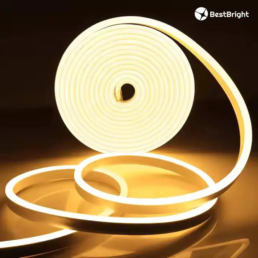 Warm White Neon Strip Lights – Steady (5m)