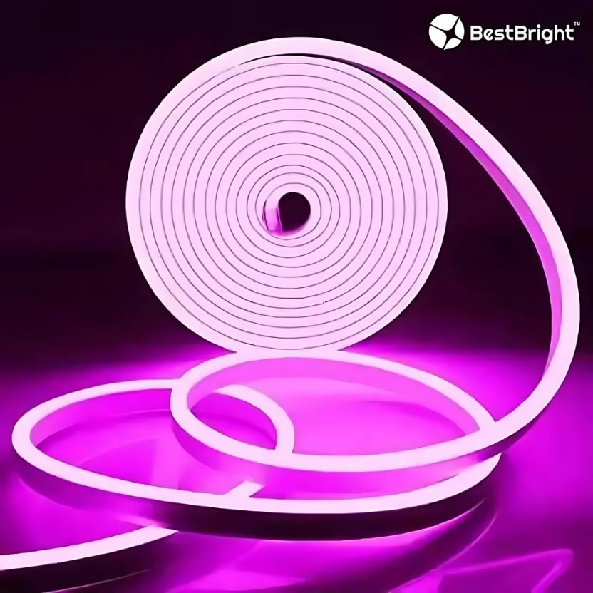 Purple Neon Strip Lights – Steady (5m)
